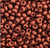 11/0 Preciosa Seed Beads Metallic Copper #35052